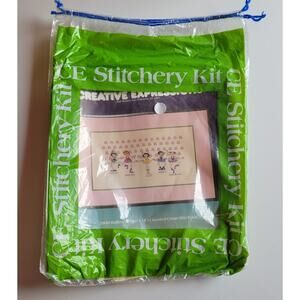 Creative Expressions #7800 Ballerinas Counted Cross Stitch Kit 1981 Sealed